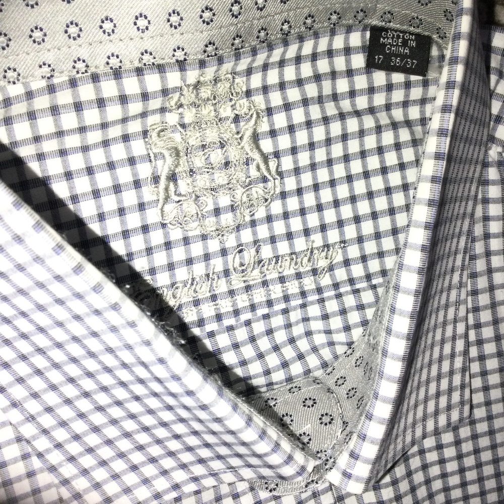 English Laundry Button Down Dress Shirt 100% Cotton - Picture 6 of 10